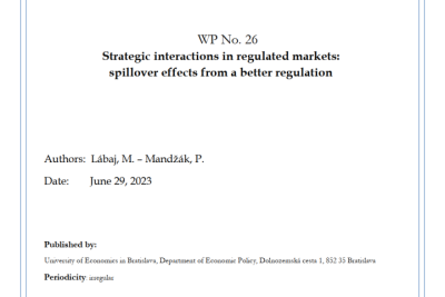 WP No. 26 Strategic interactions in regulated markets: spillover effects from a better regulation