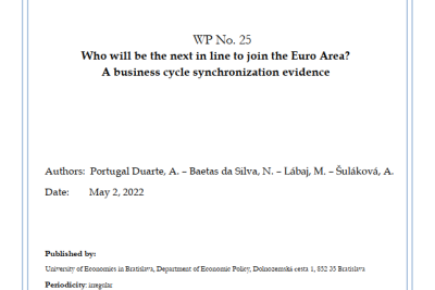 WP No. 25 Who will be the next in line to join the Euro Area? A business cycle synchronization evidence