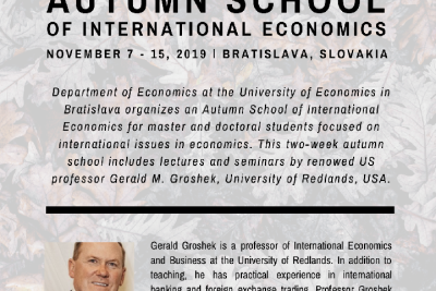 Otvorenie Autumn School of International Economics