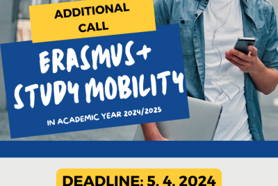 2nd Call for the Erasmus+ Study Mobility for academic year 2024/2025