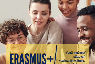 2. kolo prihlasovania na Erasmus+ stáž 2020/21