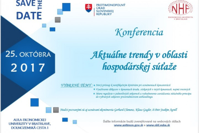 Konferencia: Aktuálne trendy v oblasti hospodárskej súťaže