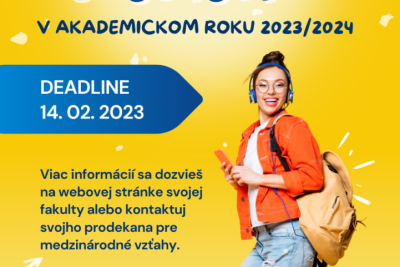 Call for the Erasmus+ Study Mobility for academic year 2023/2024