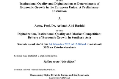 Výskumný seminár na Katedre ekonómie