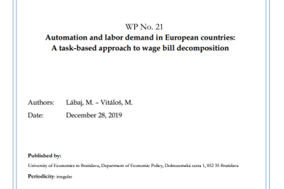 WP No. 21 Automation and labor demand in European countries: A task-based approach to wage bill decomposition