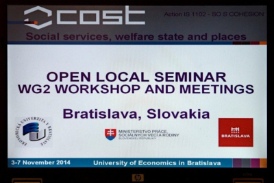 Katedra sociálneho rozvoja a práce zorganizovala Medzinárodné zasadnutie riadiaceho výboru COST