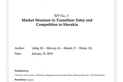WP No. 5 Market structure in Transition: Entry and Competition in Slovakia