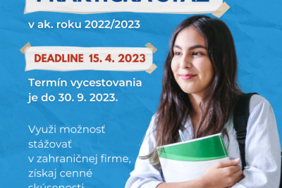 Erasmus+ stáž akad. rok 2022/2023 IV.kolo