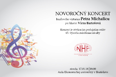 Novoročný koncert husľového virtuóza Petra Michalicu
