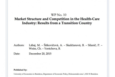 WP No. 10 Market Structure and Competition in the Health-care Industry: Results from a Transition Economy