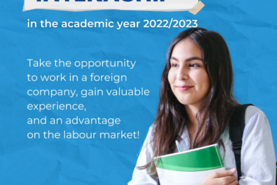 Erasmus+ internship for 2022/2023