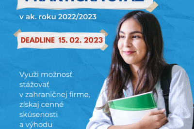 Erasmus+ stáž akad. rok 2022/2023 III.kolo