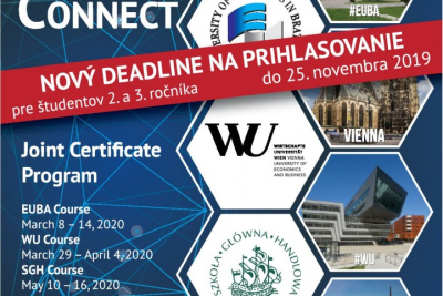 Central Europe Connect na letný semester akademický roka 2019/2020