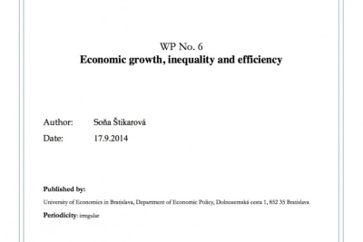 WP No. 6 Economic growth, inequality and efficiency