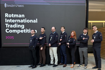 Úspešná reprezentácia študentov Národohospodárskej fakulty EU na Rotman International Trading Competition 2025