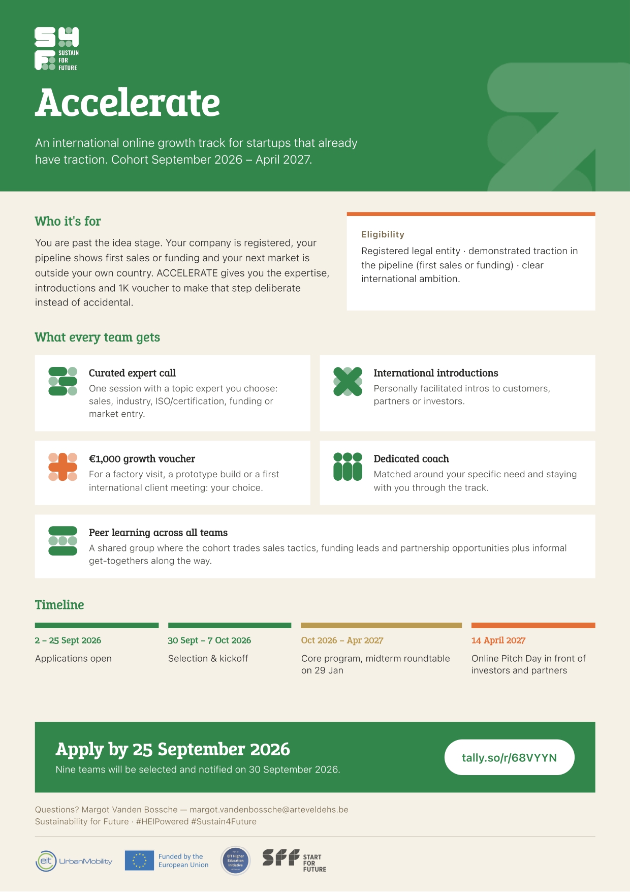accelerate call for applications page 0001