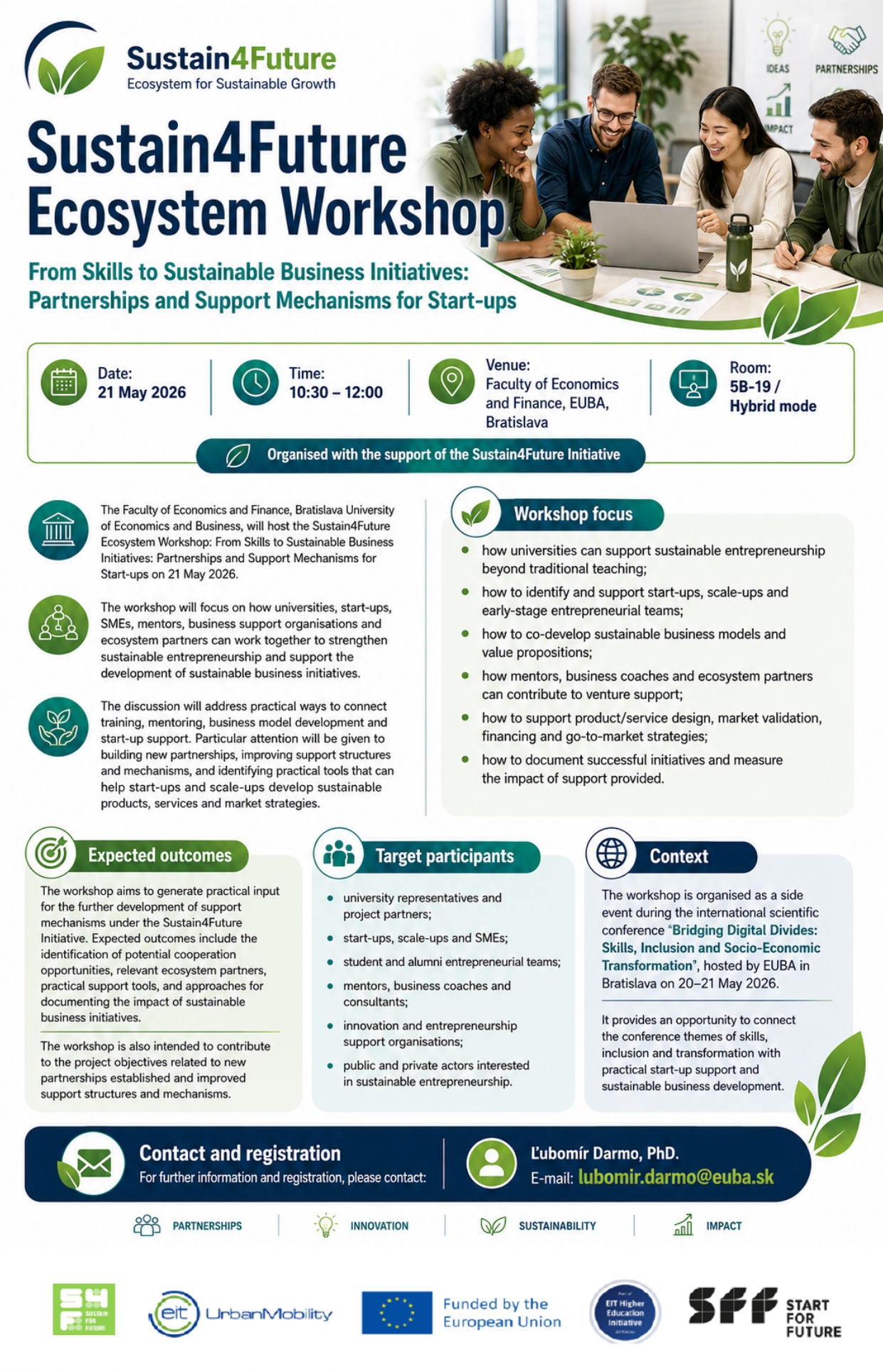 sustain4future ecosystem workshop