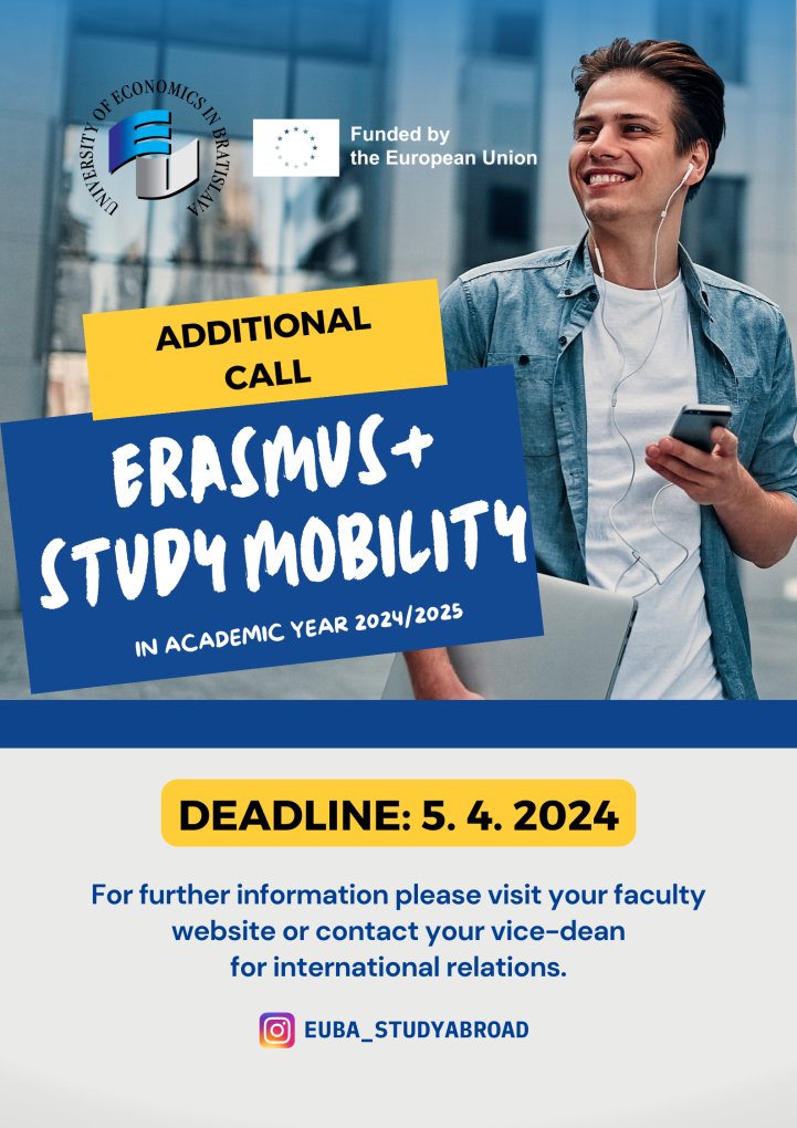 2nd Call for the Erasmus+ Study Mobility for academic year 2024/2025