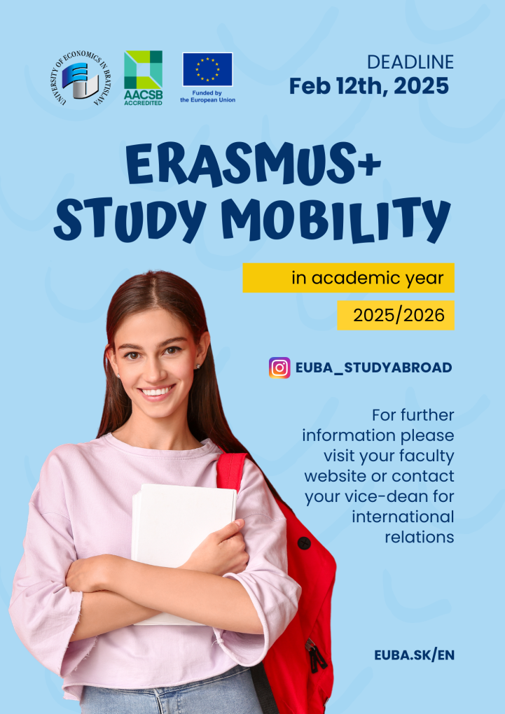 Call for the Erasmus+ Study Mobility for academic year 2025/2026