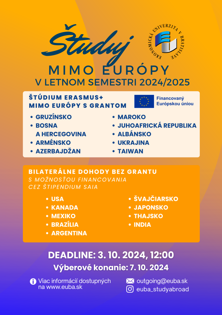 Study outside Europe in the summer semester 2024/2025