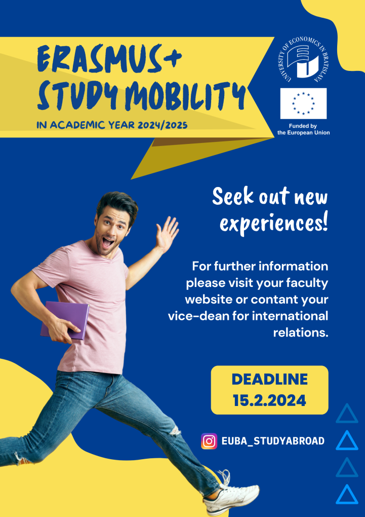 Call for the Erasmus+ Study Mobility for academic year 2024/2025